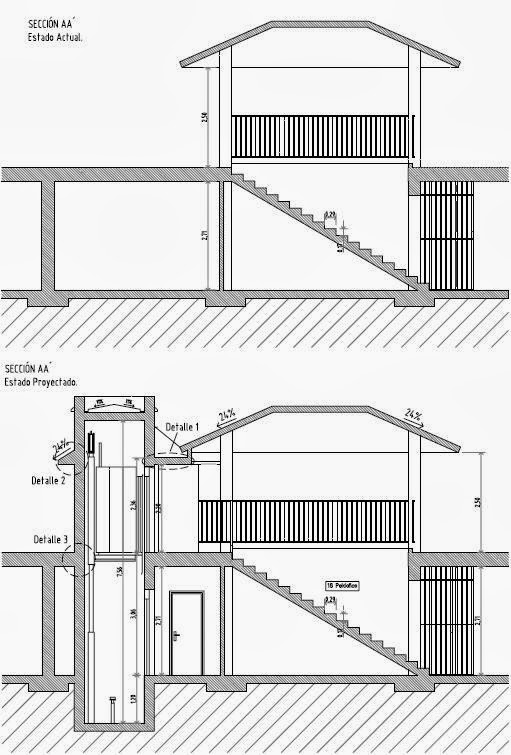 Imagen 1: Sección actual y proyectado