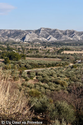 Chaîne des Alpilles, vues du village des Baux-de-Provence