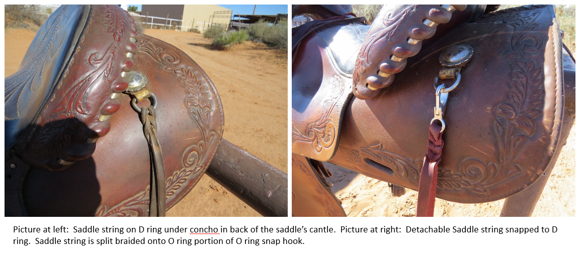 Functional Horsemanship Tack Tip Detachable Saddle Strings