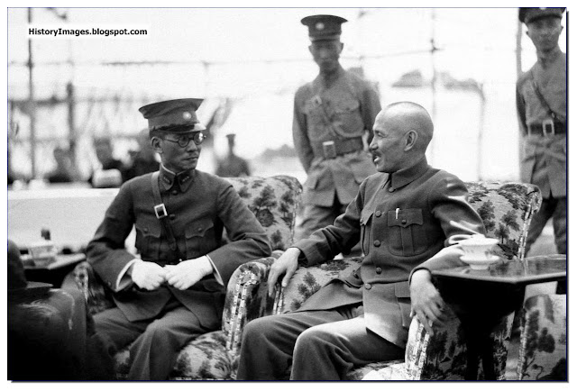 Chinese General Chiang Kai-shek  head  Nanking government in Canton, with General Lung Yun president  Yunnan provincial government  