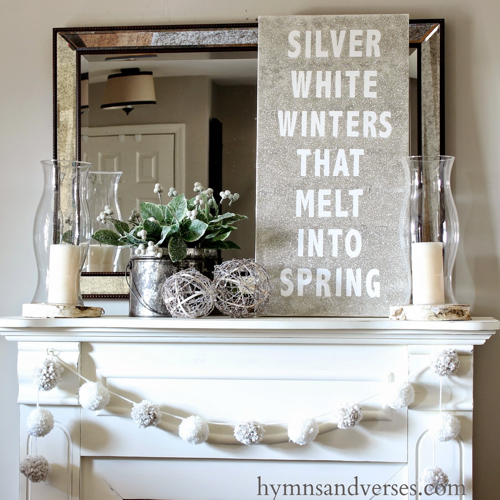 Hymns and Verses Silver White Winters That Melt Into Spring Glitter