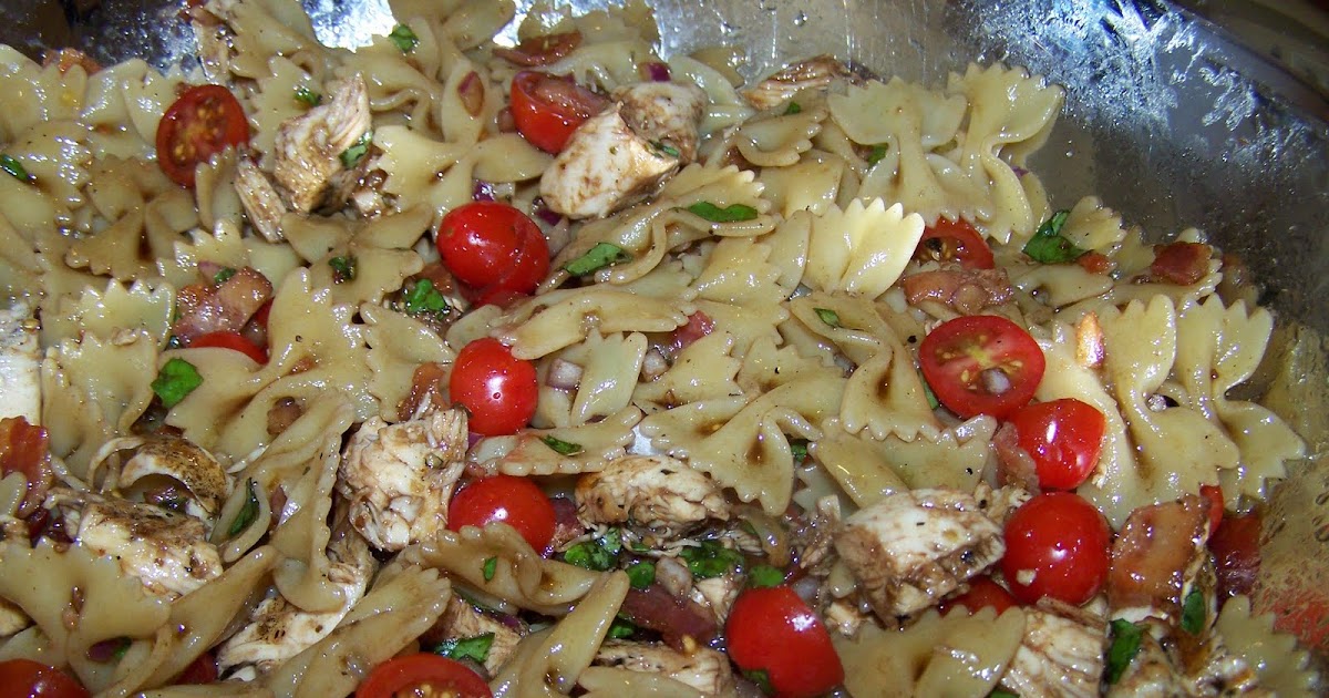 Good Food, Good Friends Recipe Blog Balsamic Chicken Pasta Salad