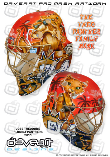 Panthers goalie uses artwork from children's hospital for mask