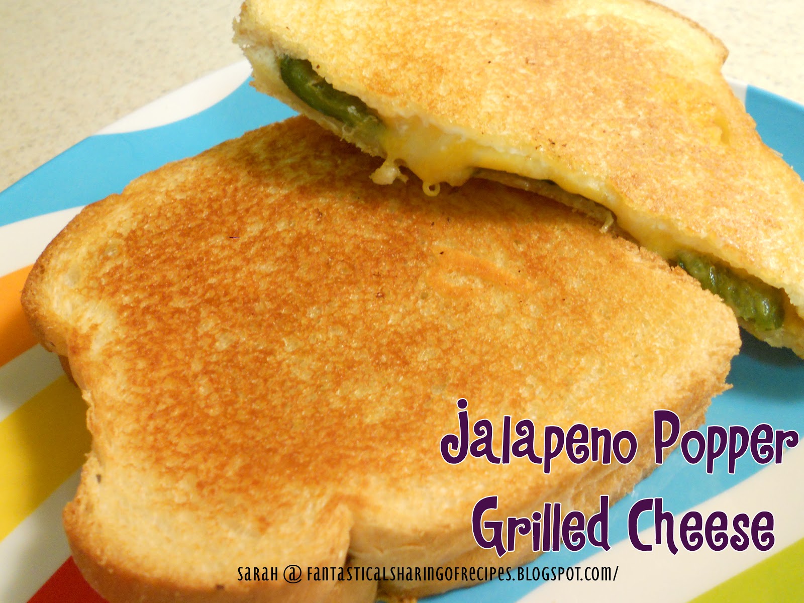 Fantastical Sharing of Recipes Jalapeno Popper Grilled Cheese