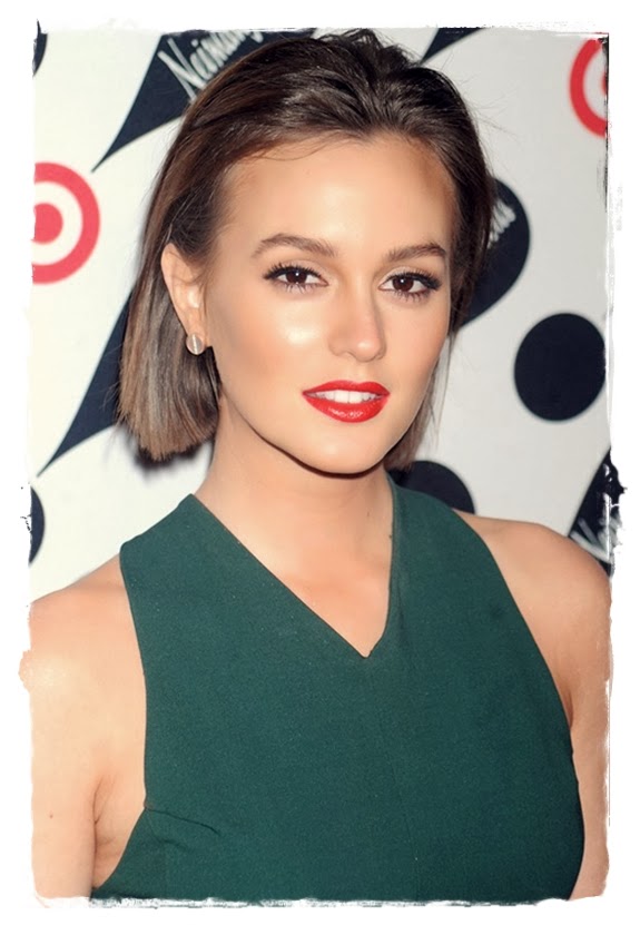 Leighton Meester looks stunning with her new super-chic blunt-cut bob ...
