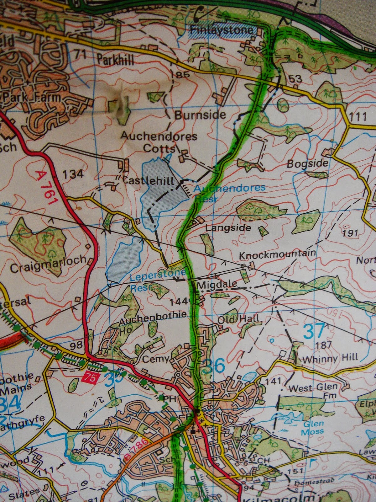 Cycling Meditations Paisley Canal to Langbank via Kilbarchan, Quarrier