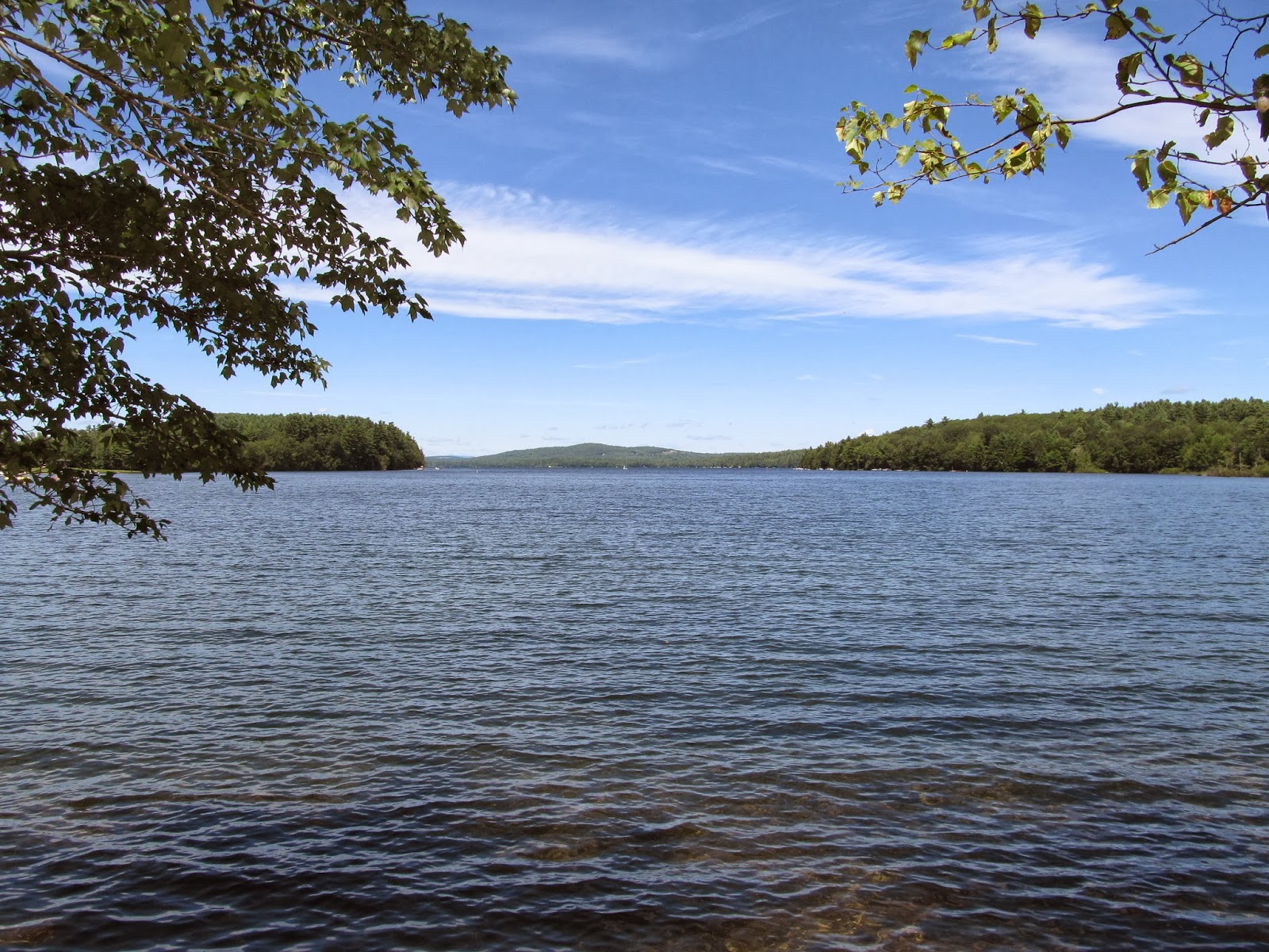 Recreational Kayaking in Maine Pleasant Lake, Casco, Maine