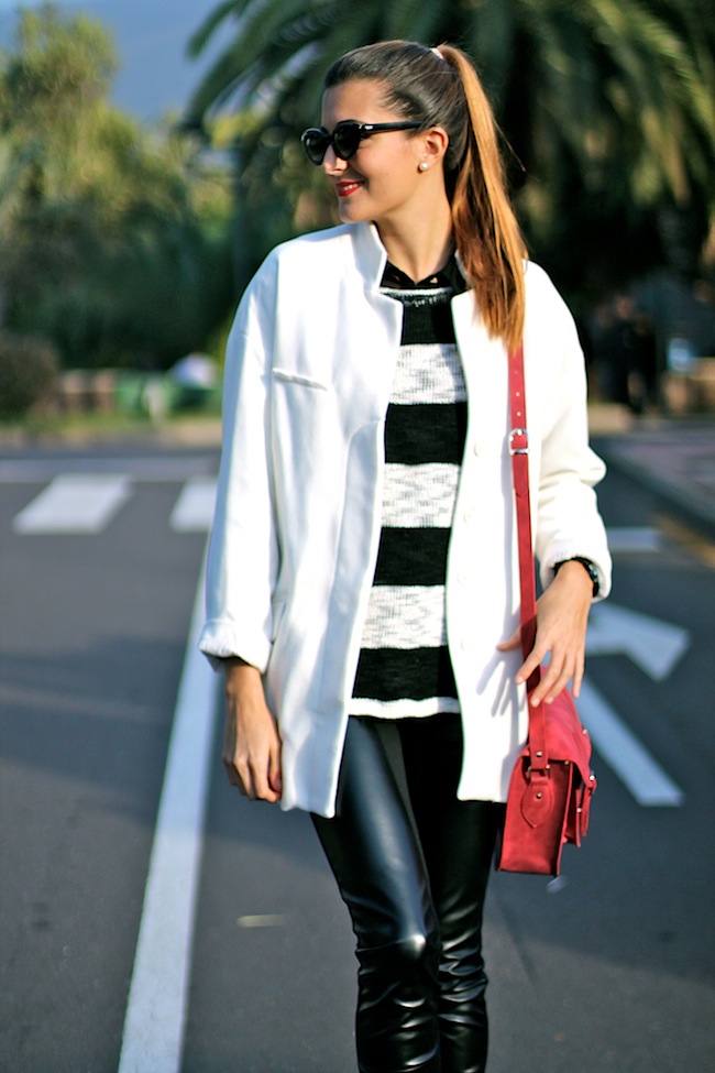 Marilyn's Closet FASHION BLOG Black and White Sweater Stripes