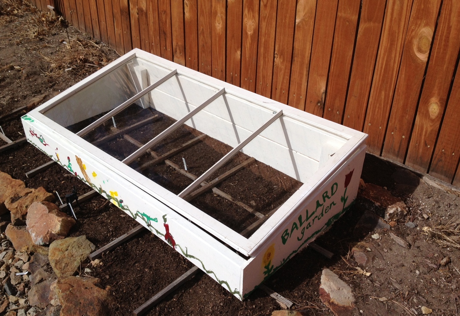 Brainstorm in Bloom Window Cold Frame (Single Stem Post)