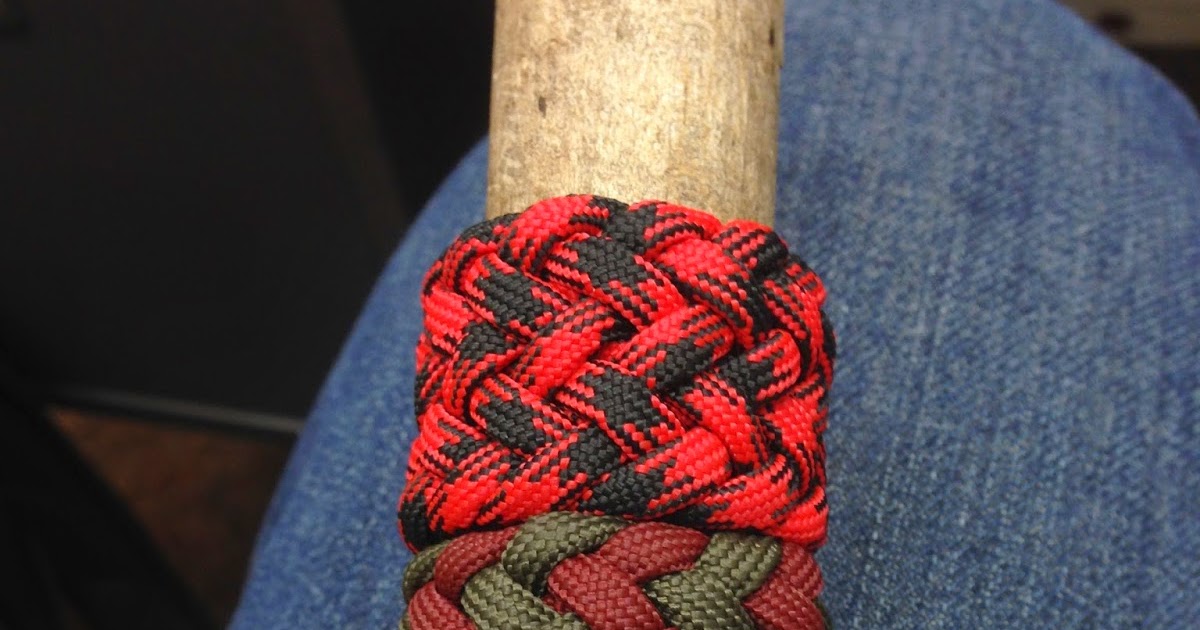 The Paracord Cowboy Knots on a Broom Handle