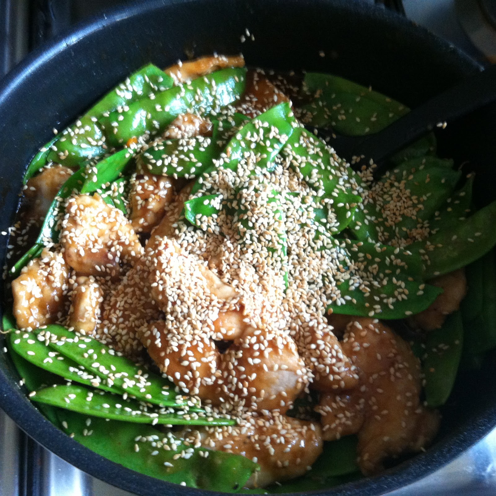 EwE OrangeSesame Chicken Stir Fry with Snow Peas Laws of the Kitchen