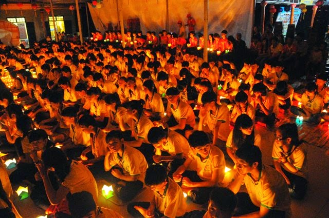 chùa hoa khai,khóa tu mùa hè,đăk nông,thắp nến,tri ân