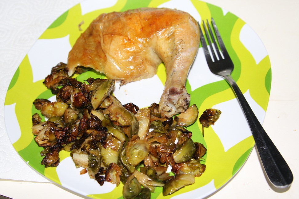Klayton's Kitchen Roasted Chicken and Brussels Sprouts