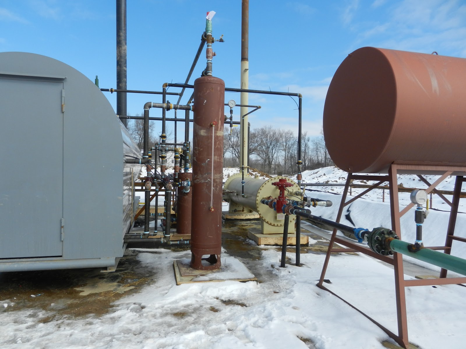Adrian Oil and Gas Central Processing Facility (Tank Farm) on Witt Farm
