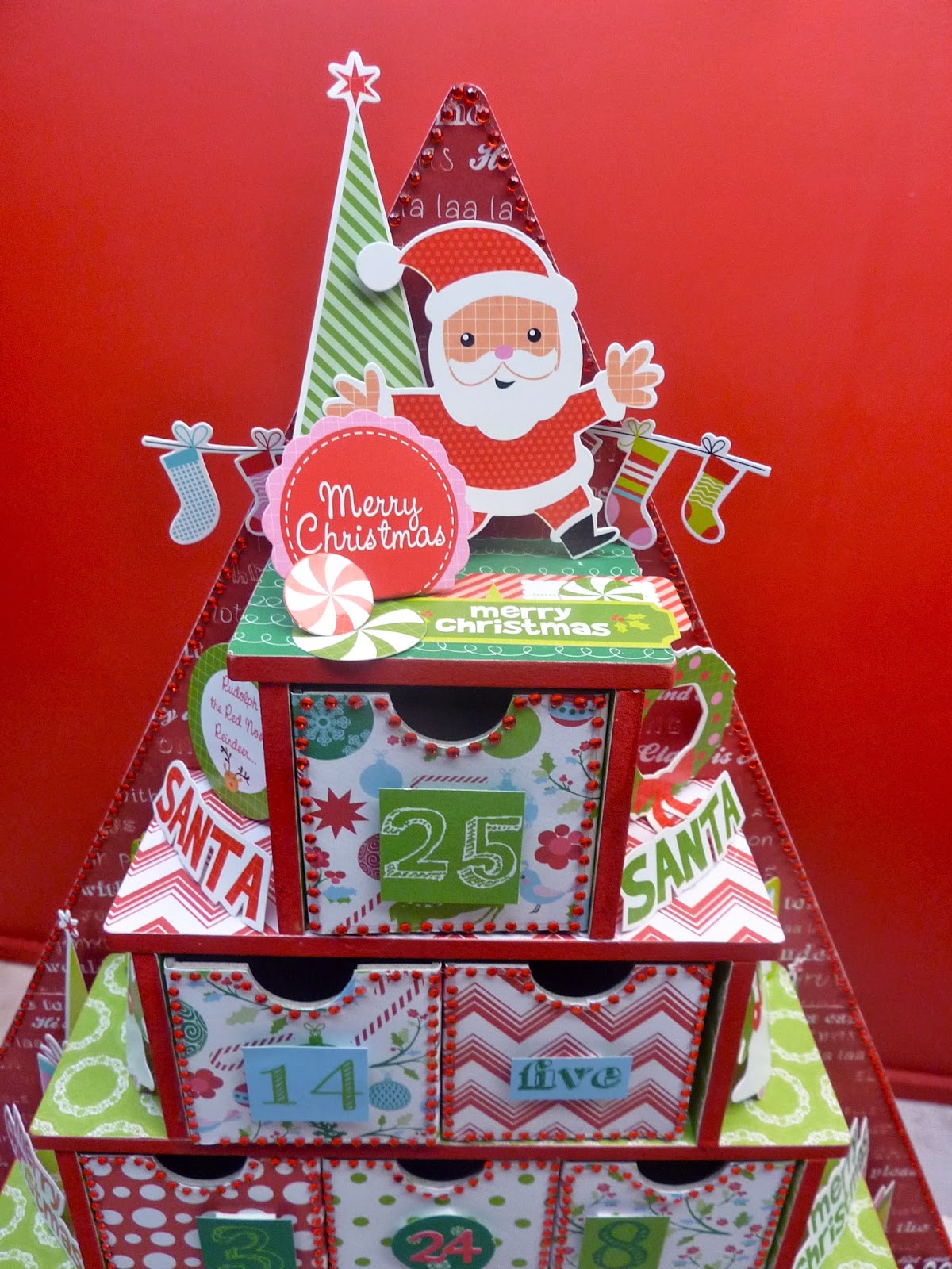 Tania's Creative Space Kaisercraft Large Advent Tree Calendar