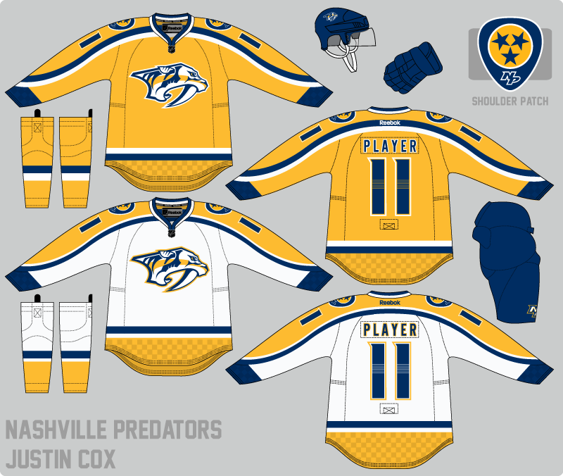 Nashville Predators Jersey Concept : r/Predators