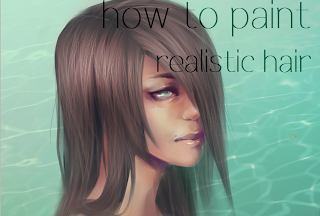 How To Paint Realistic Hair - Draw Central
