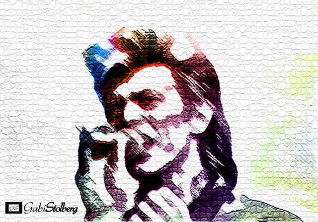 ilustracion David Bowie sings in Mars