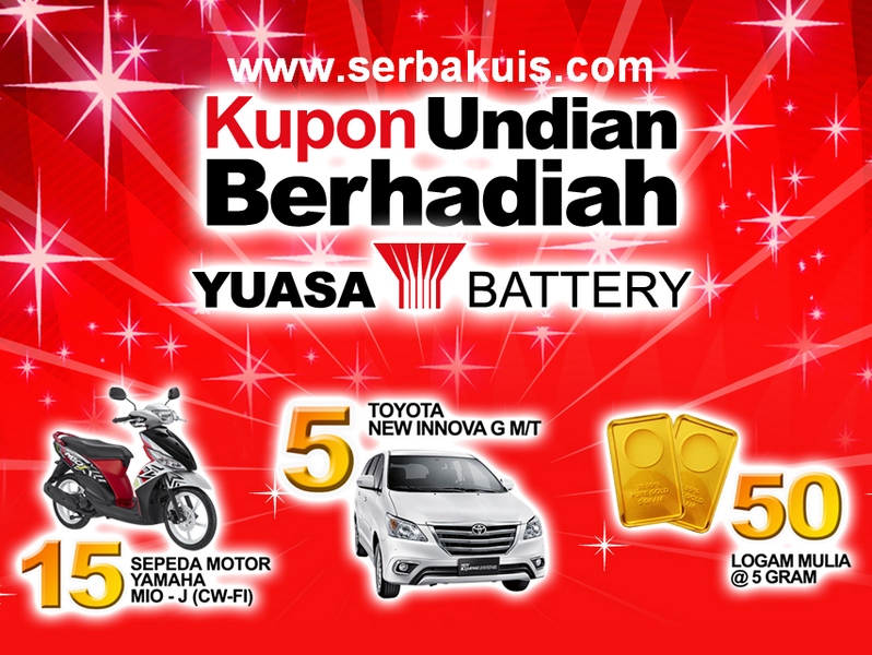 Promo Beli Aki Berhadiah Utama 5 Unit Toyota New Innova 