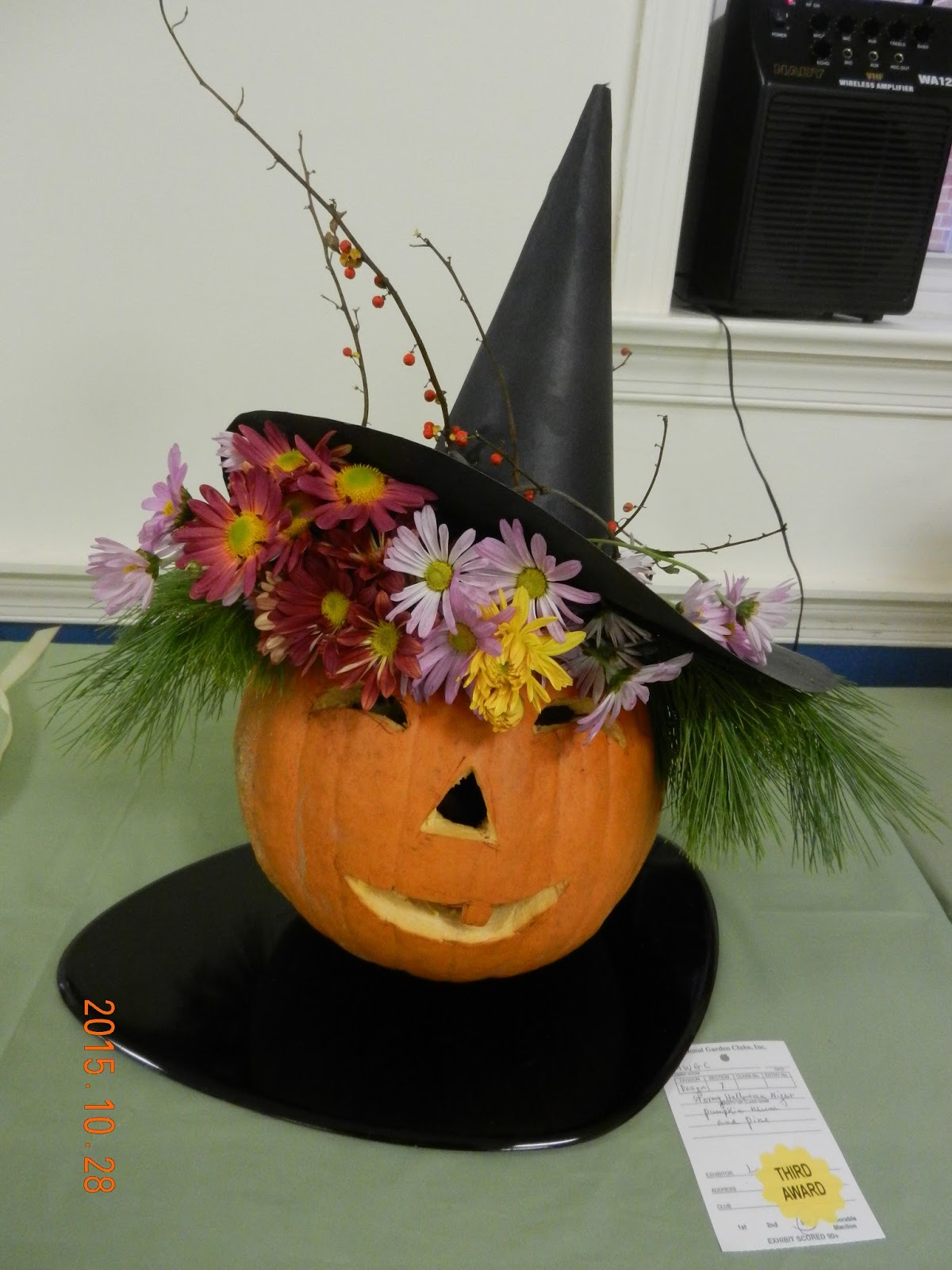 Orchids and Ikebana "Stormy Halloween Night"