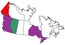 Canadian Provinces either of us have been in