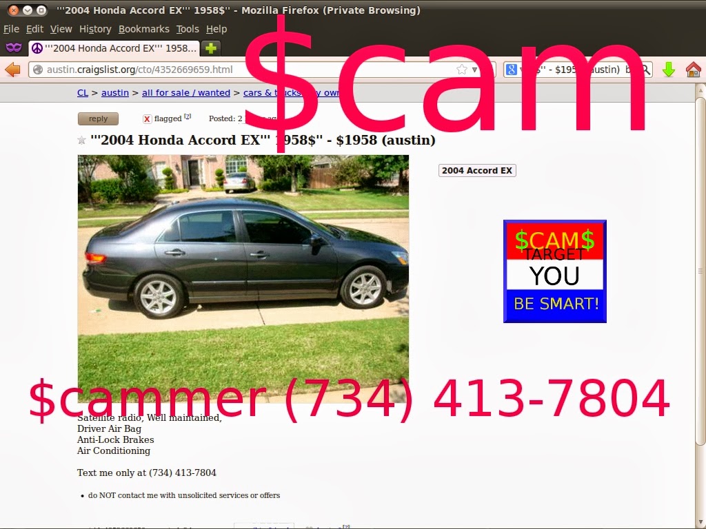 Vehicle Scams Google Wallet Ebay Motors Amazon Payments