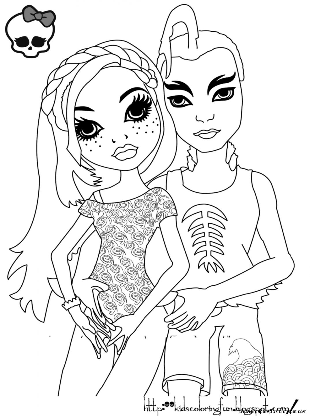 Monster High Coloring Pages Monster High Coloring Pages