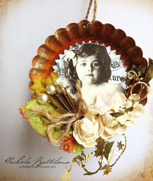 Altered tart tin - Nichola Battilana of Pixie Hill