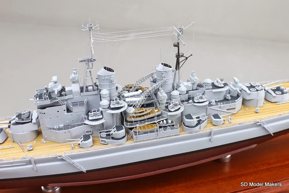 SD Model Makers The world’s last battleship HMS Vanguard model