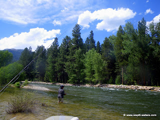 Petree and Mike back in Montana to fly fish