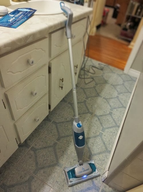 Introducing the New Swiffer BISSELL SteamBoost Steam Mop Maple Leaf Mommy