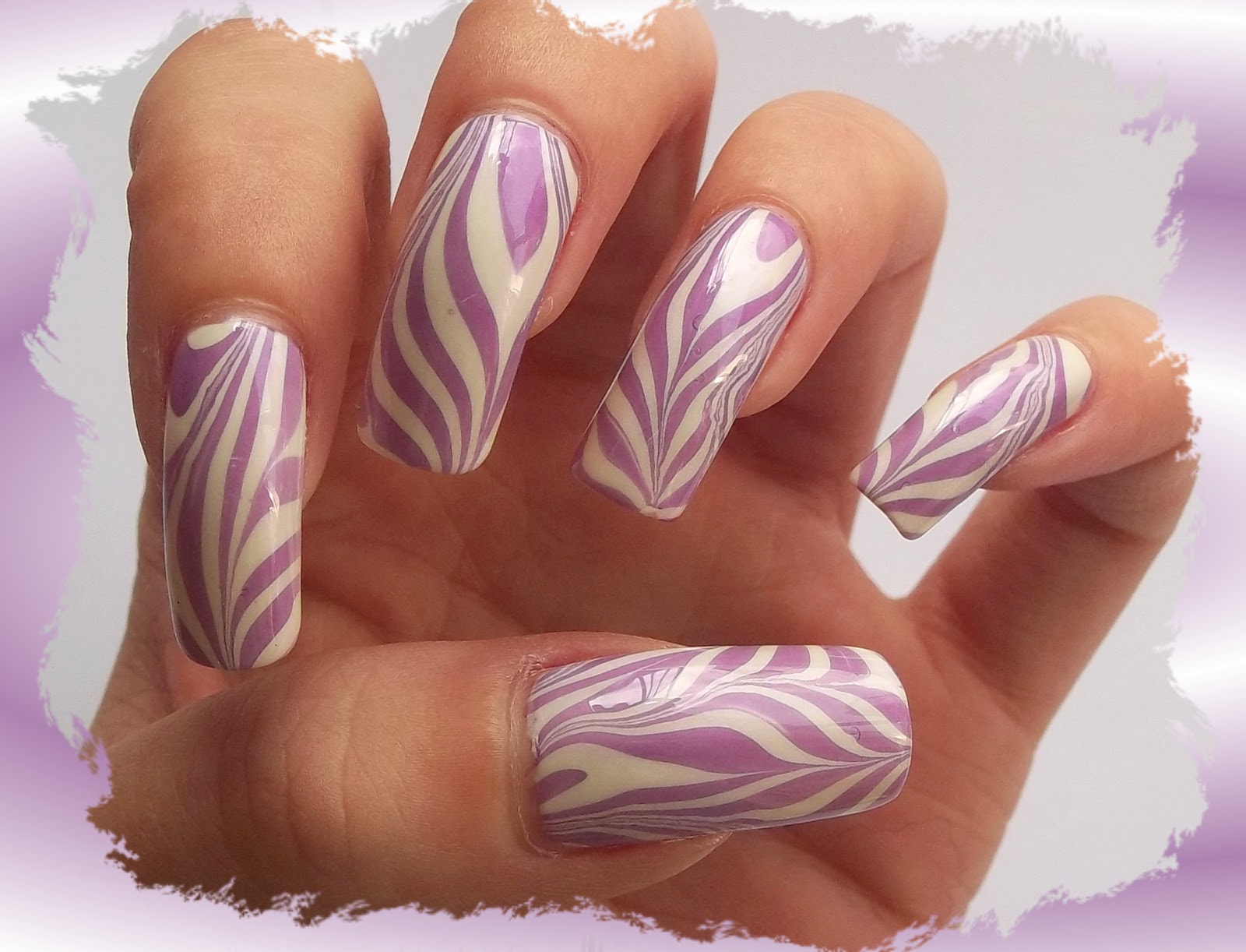 DQ's Funky Ramblings Purple Zebra Nails! And stuff like that....