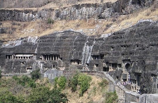 The Mysterious Ajanta Caves outside