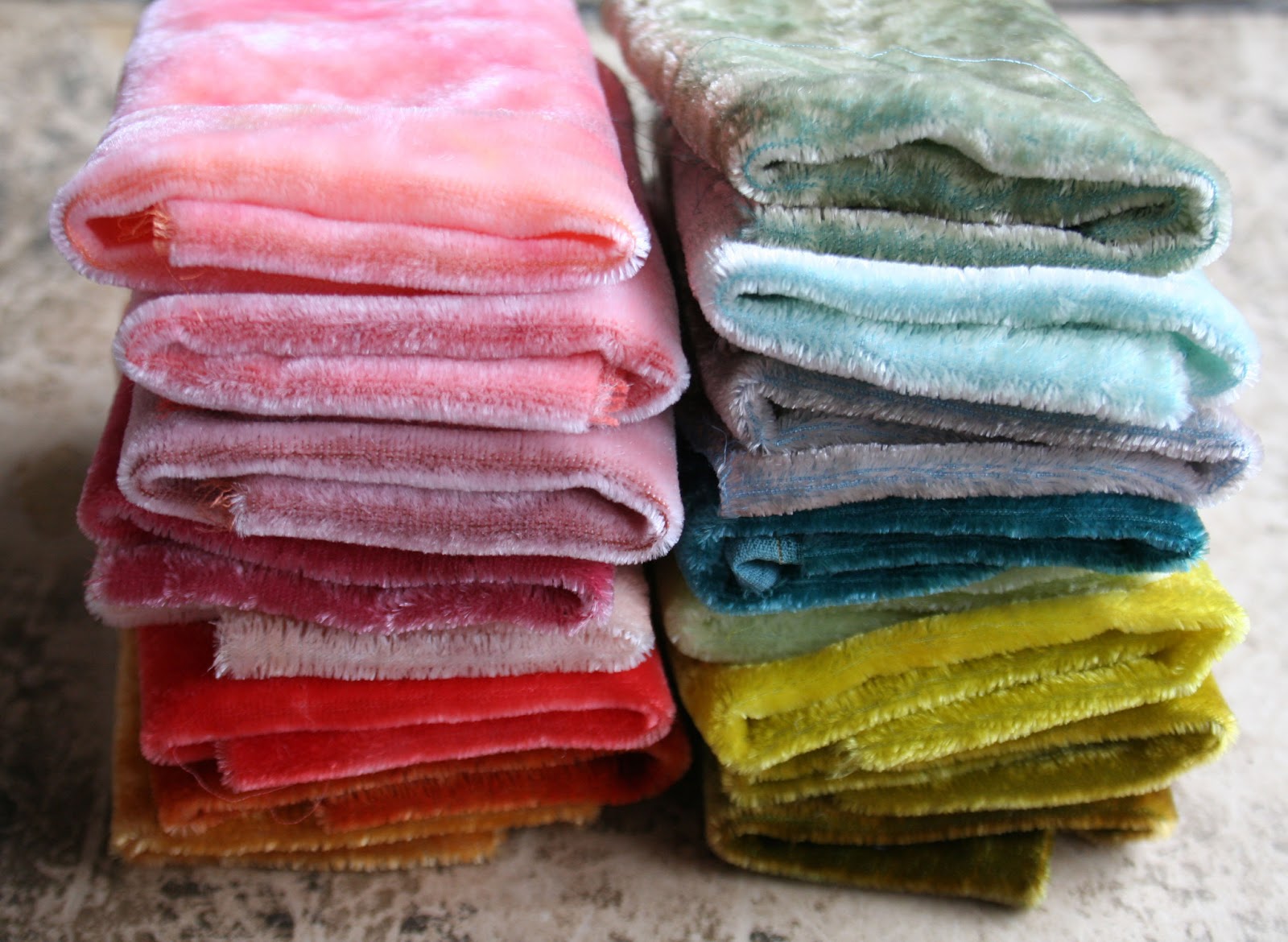 the adventures of bluegirlxo hand dyed silk velvet at art group last