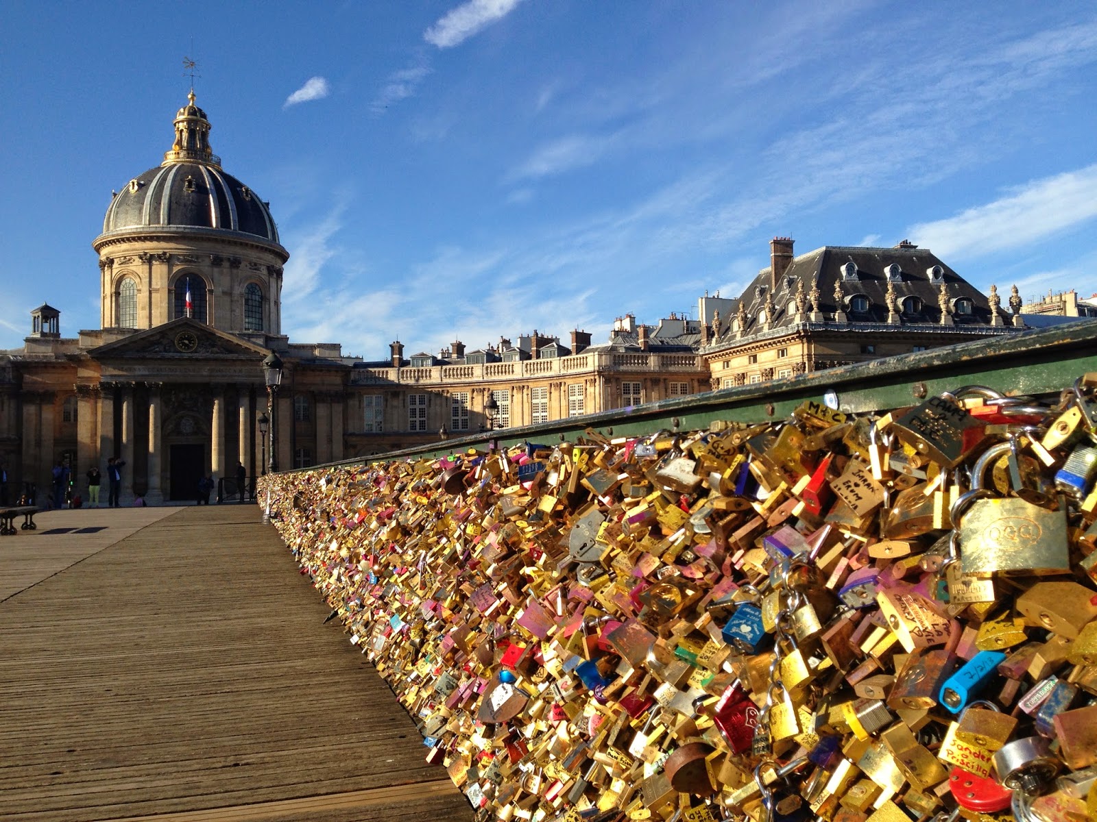 THE PARIS PIPELINE Love Lock Bridge overburdened with love