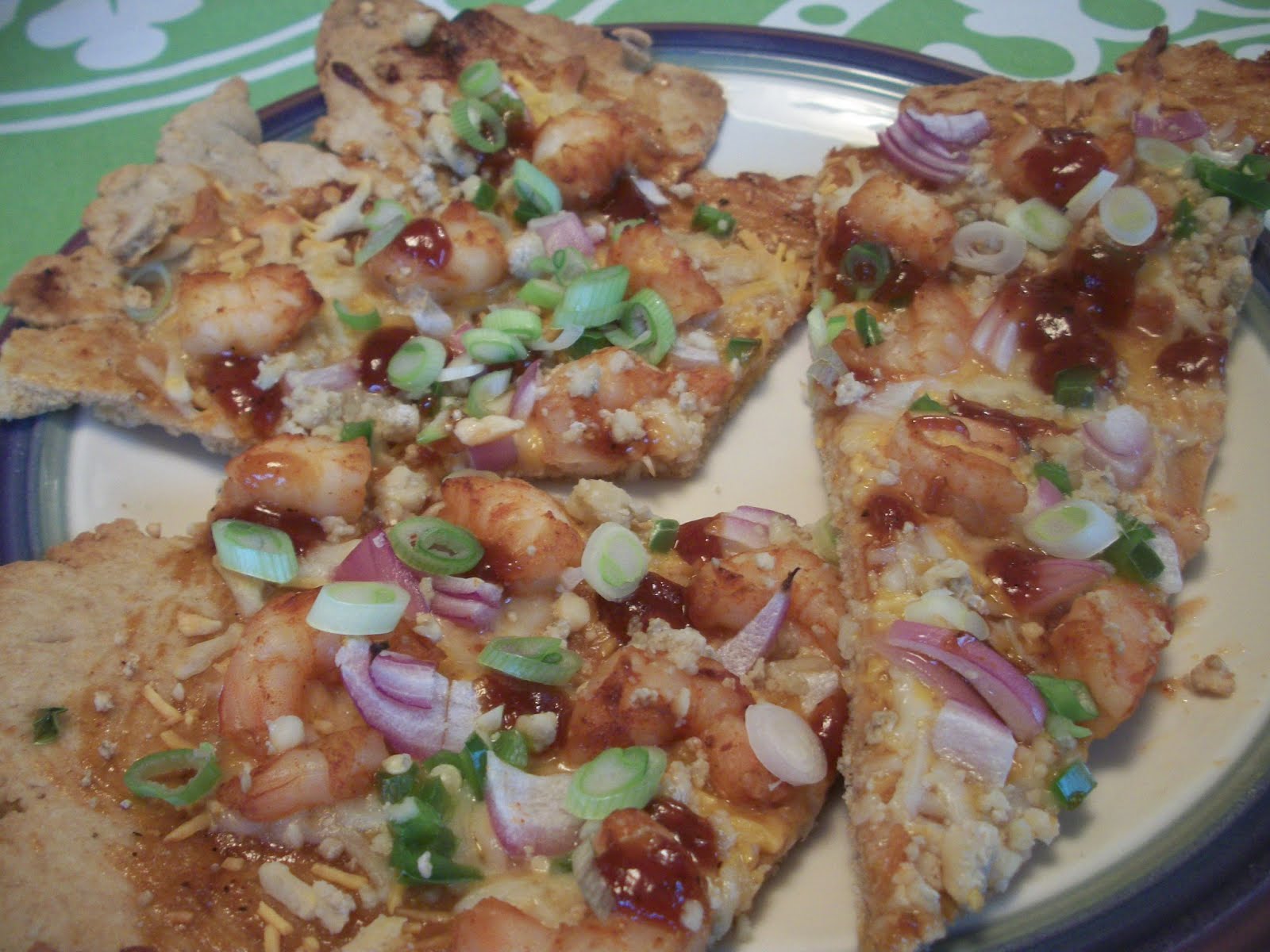 Cook with Sara BBQ Shrimp Flatbreads