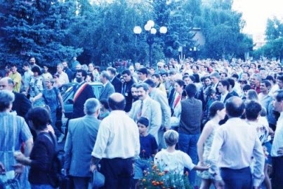 August 1997 - Instantanee ale vizitei MS Regelui Mihai I în Bistriţa-Năsăud