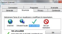 Abilitare il filtro ActiveX sui siti attendibili in Internet Explorer