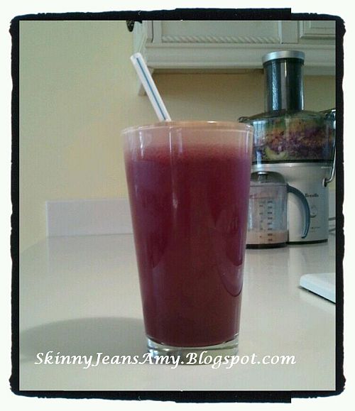 Skinny Jeans Amy Purple Juice Recipe Energizing with Red Cabbage and