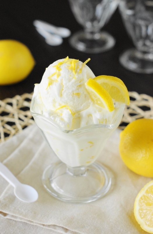 Easy 3Ingredient Lemon Ice Cream The Kitchen is My Playground
