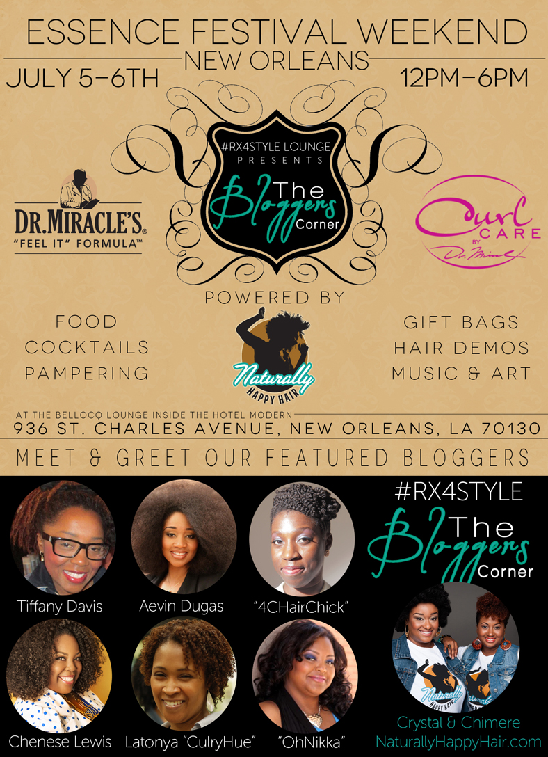 Naturally Happy Hair Rx4style Takeover At Essence Festival With