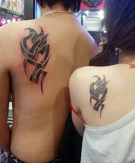 free tattoo designs for lovers, on the shoulder
