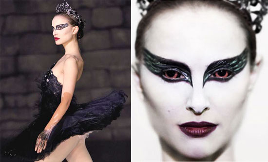 Here's a couple of quick snaps of me attempting the Black Swan look for the