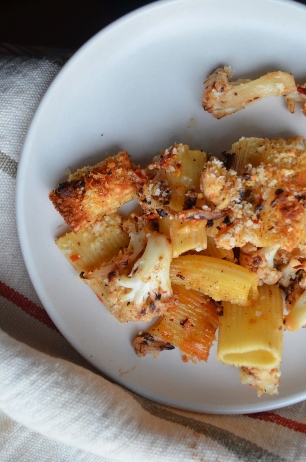 amour fou(d) rigatoni and cauliflower al forno.