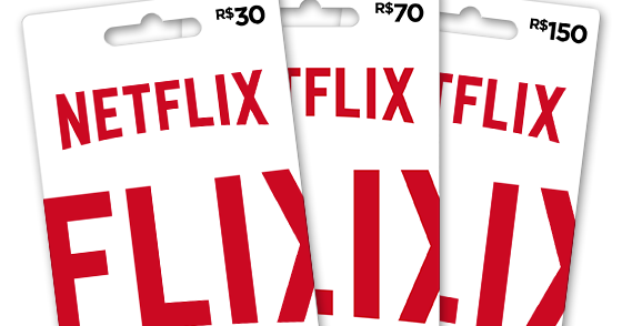 Cartão Pré-pago Netflix R$ 70 Reais Gift Card