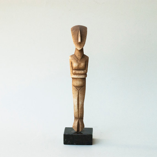 Abstract cycladic statue high quality replica by Greek Mythos on etsy