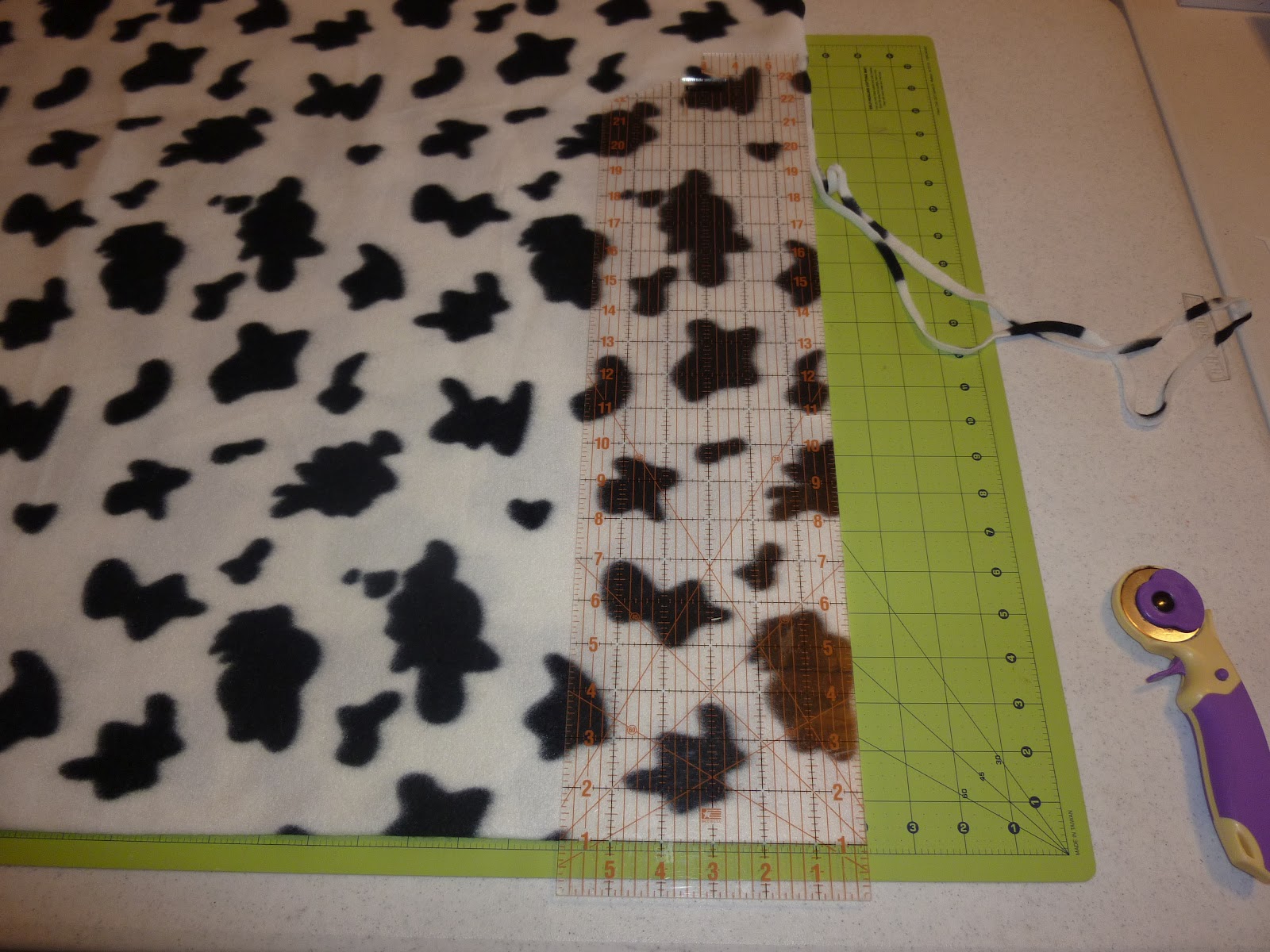 Quick and Easy Fringed Fleece Blanket