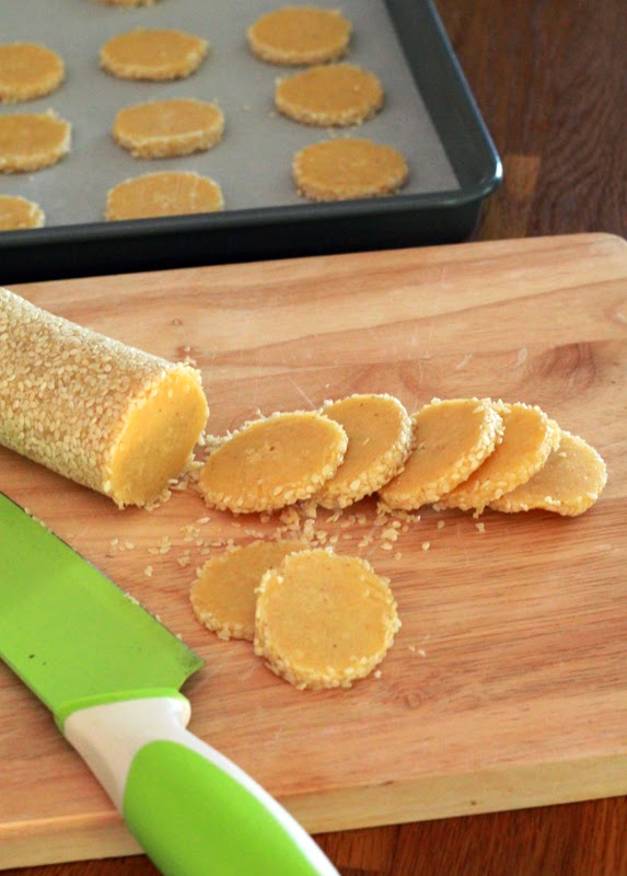 butter hearts sugar Savoury Cheese and Sesame Crackers