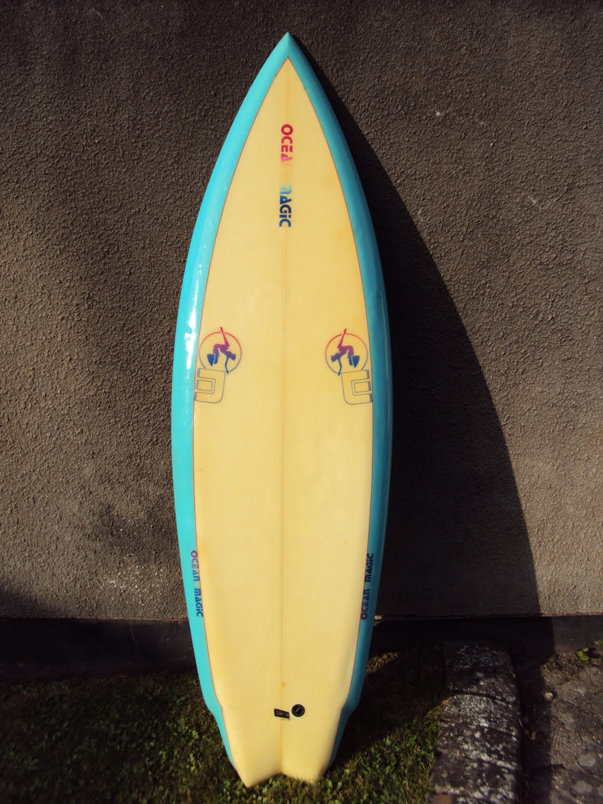 ocean surfboard magic boards fin classic semmens nigel twin collector early newquay 80s mouth sharks artwork sold