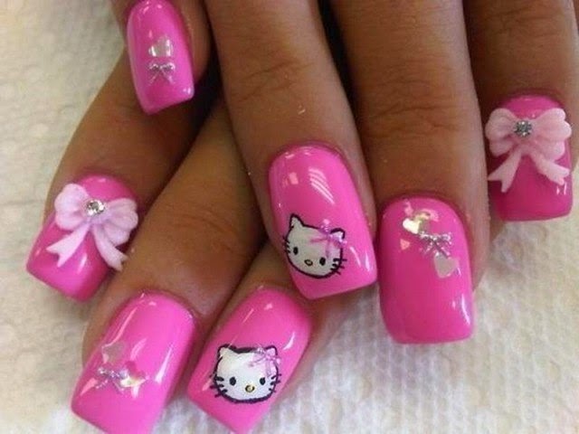 Top Hello Kitty Nail Designs